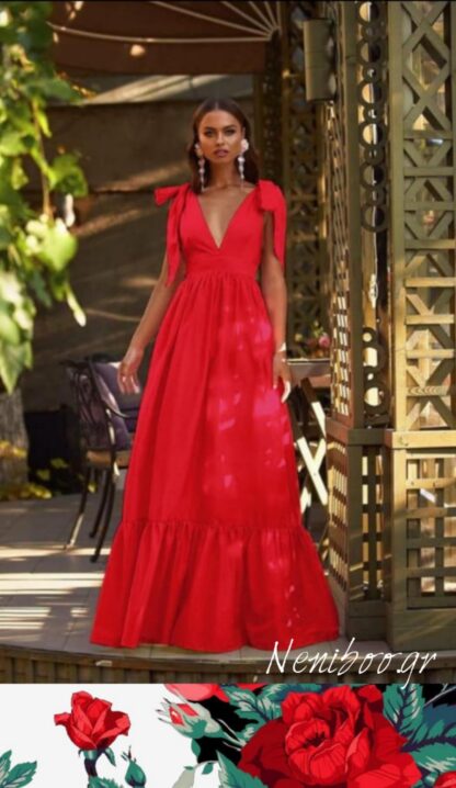 Φόρεμα Maxi Κόκκινο