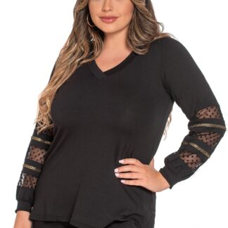 Silky Collection black type blouse