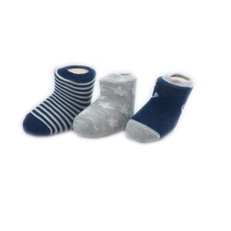 Κάλτσες Άγκυρες-Αστεράκια New Born Μπλε-Γκρι 